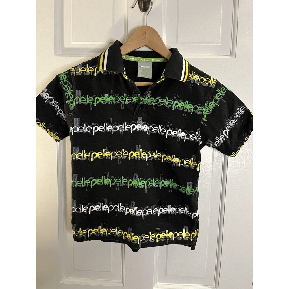 Child’s Size 6 Vintage Y2K Pelle Pelle Monogrammed Polo Shirt